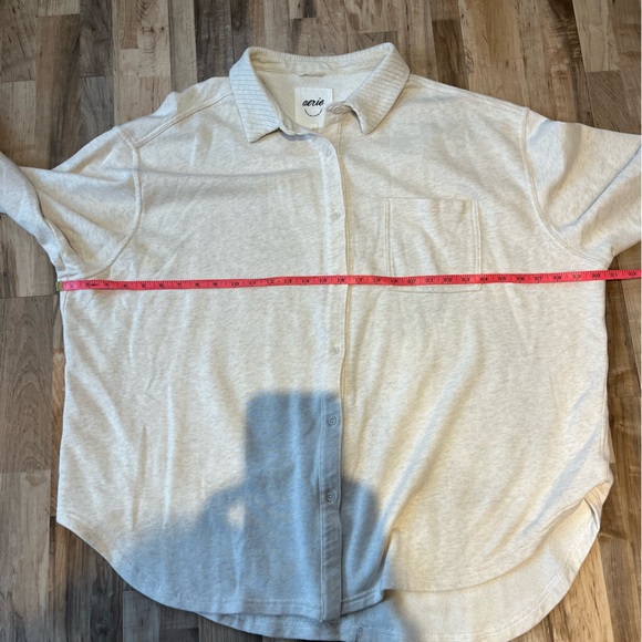 Aerie Lumber Jane Fleece Button Down - Picture 5 of 7